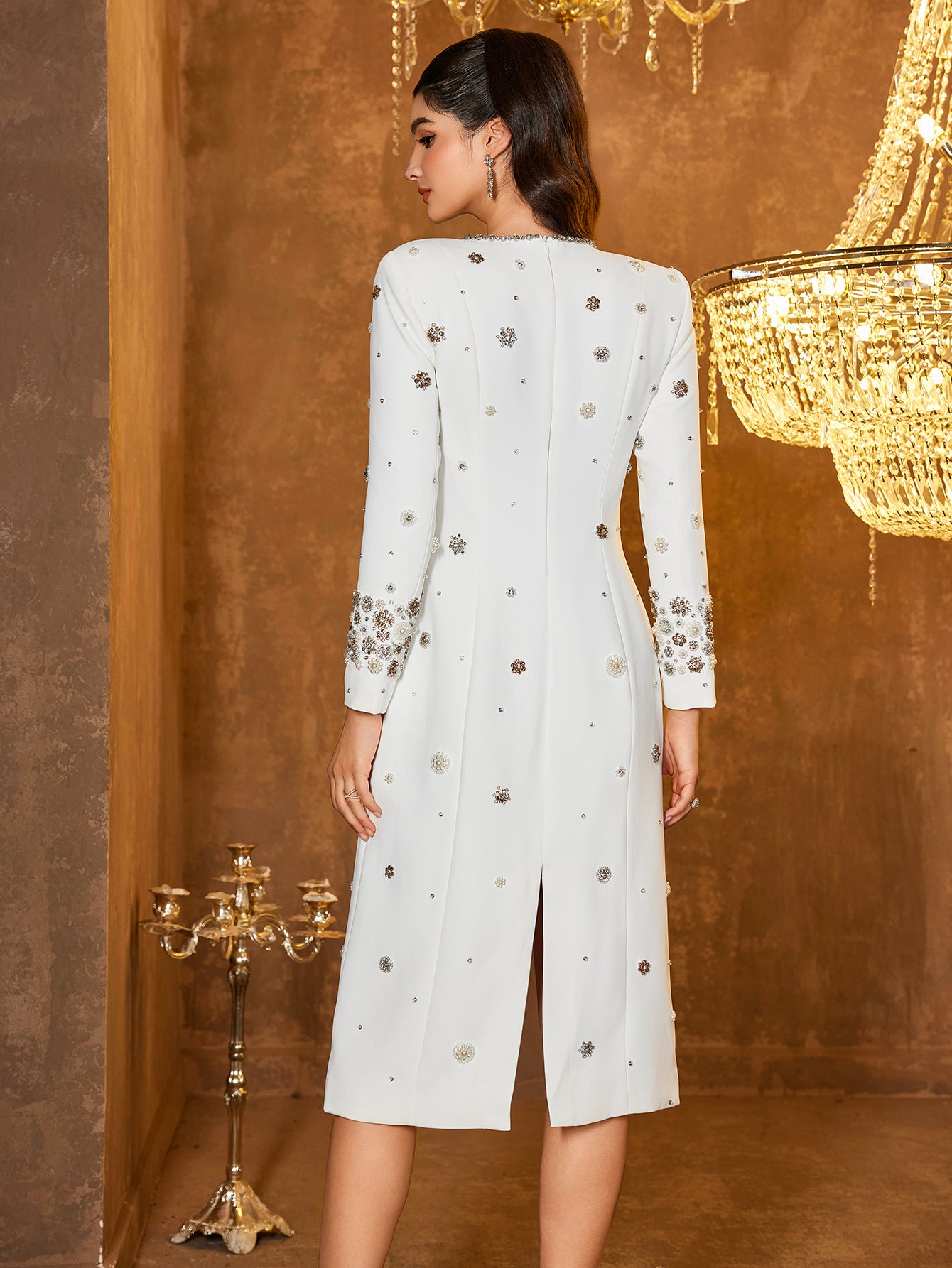 The Odette Embellished Midi Gown
