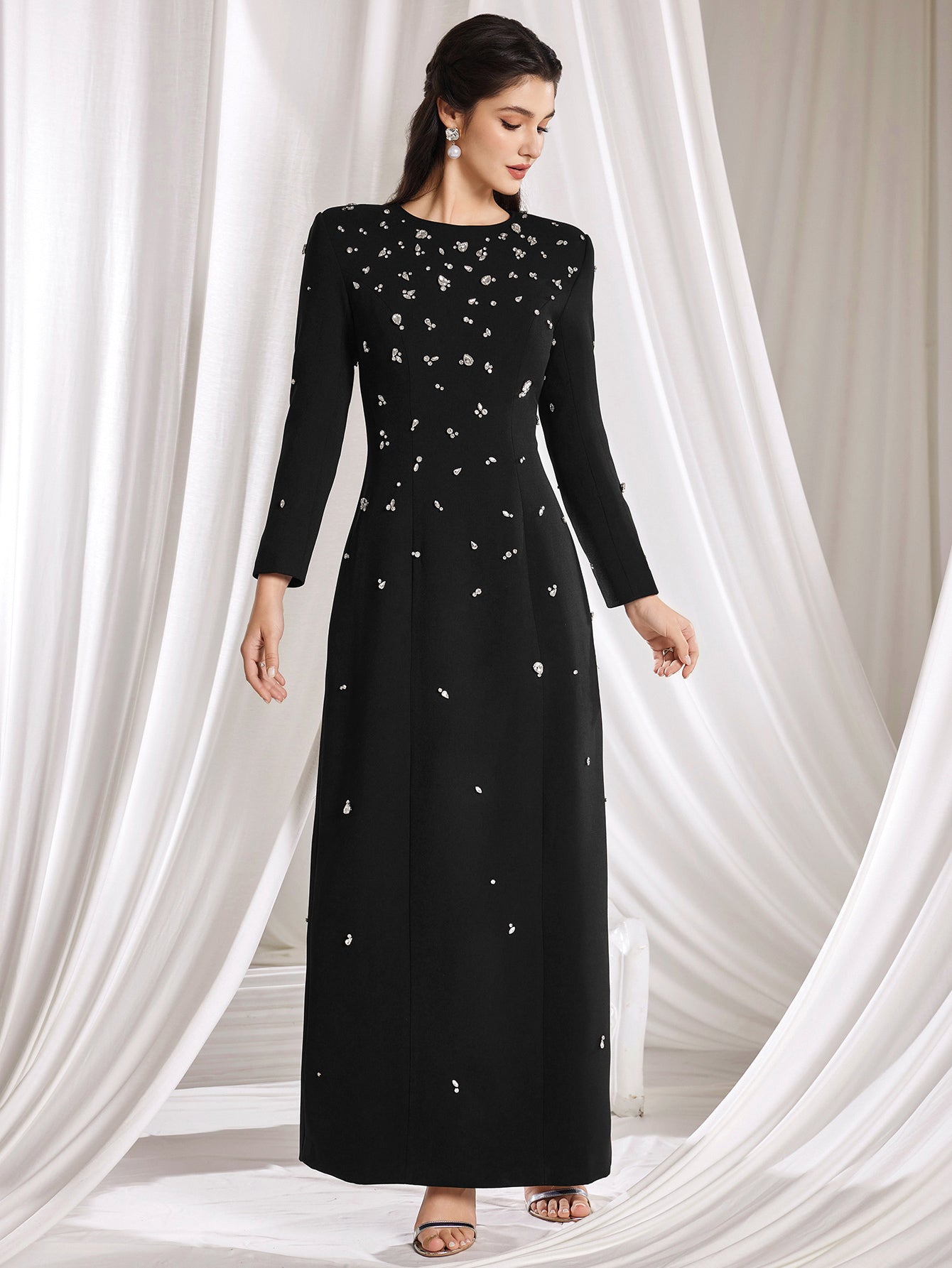 The Victoria Hand-Beaded Starlet Gown