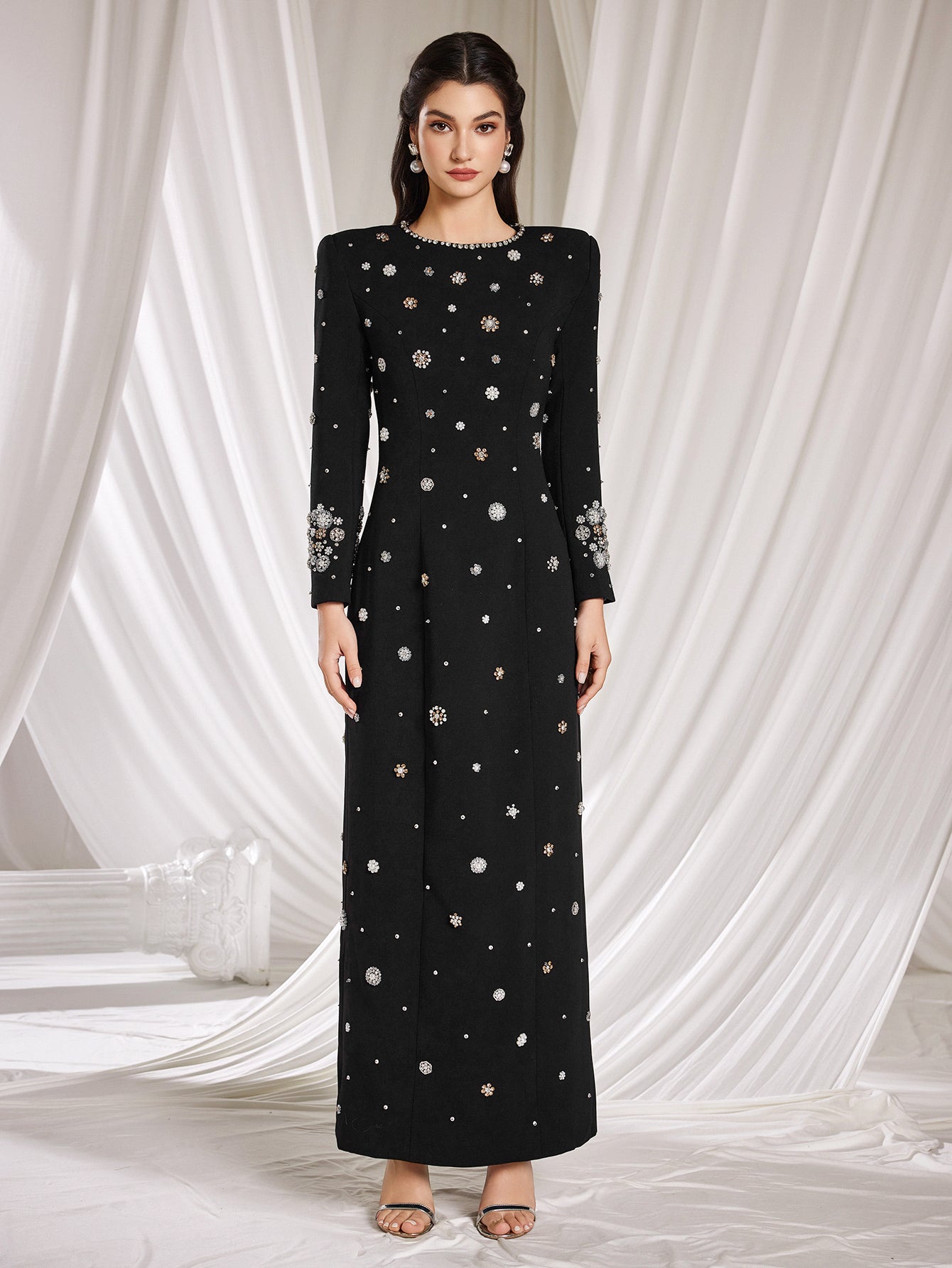 The Isabella Hand-Beaded Blossom Gown