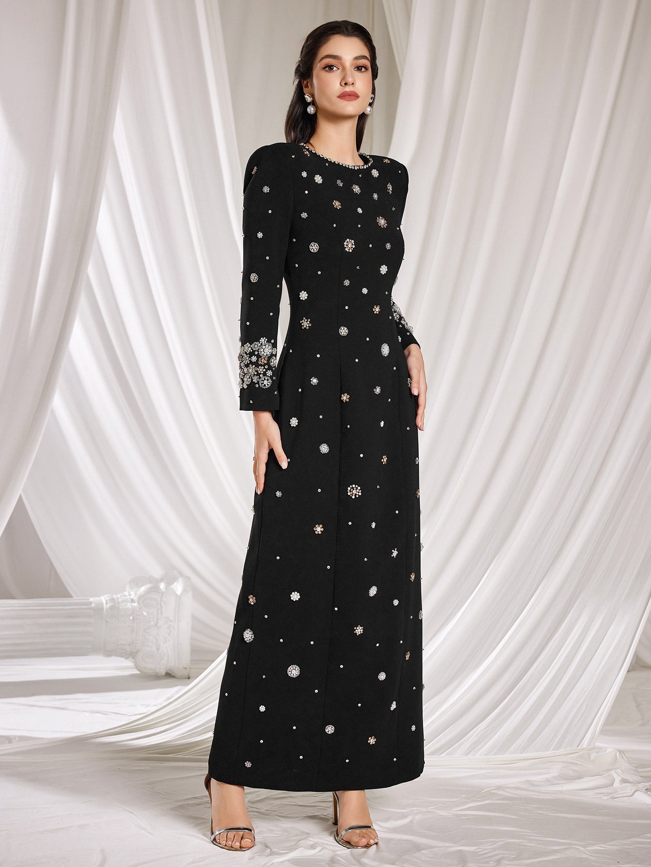 The Isabella Hand-Beaded Blossom Gown
