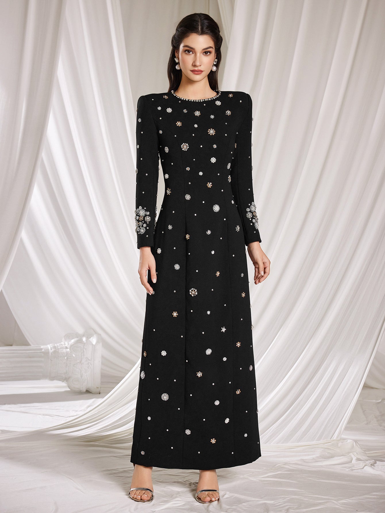 The Isabella Hand-Beaded Blossom Gown