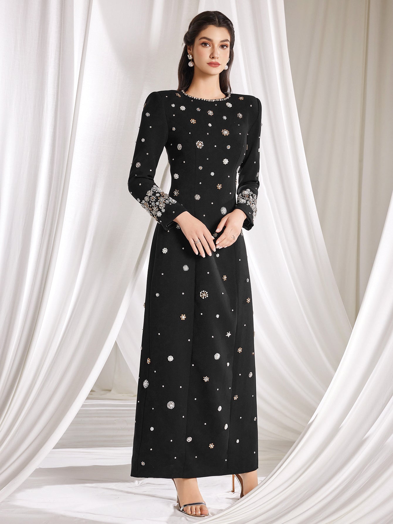 The Isabella Hand-Beaded Blossom Gown