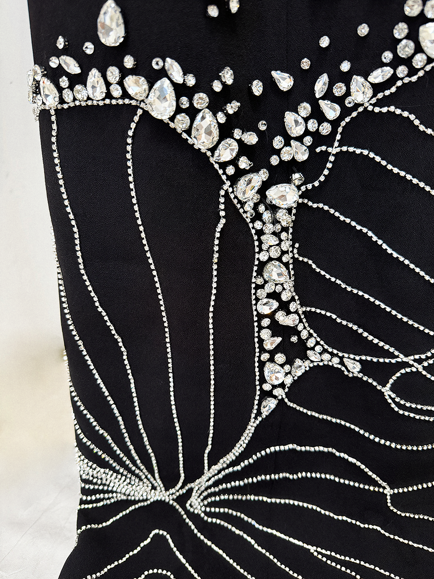The Lyra Floral Column Gown