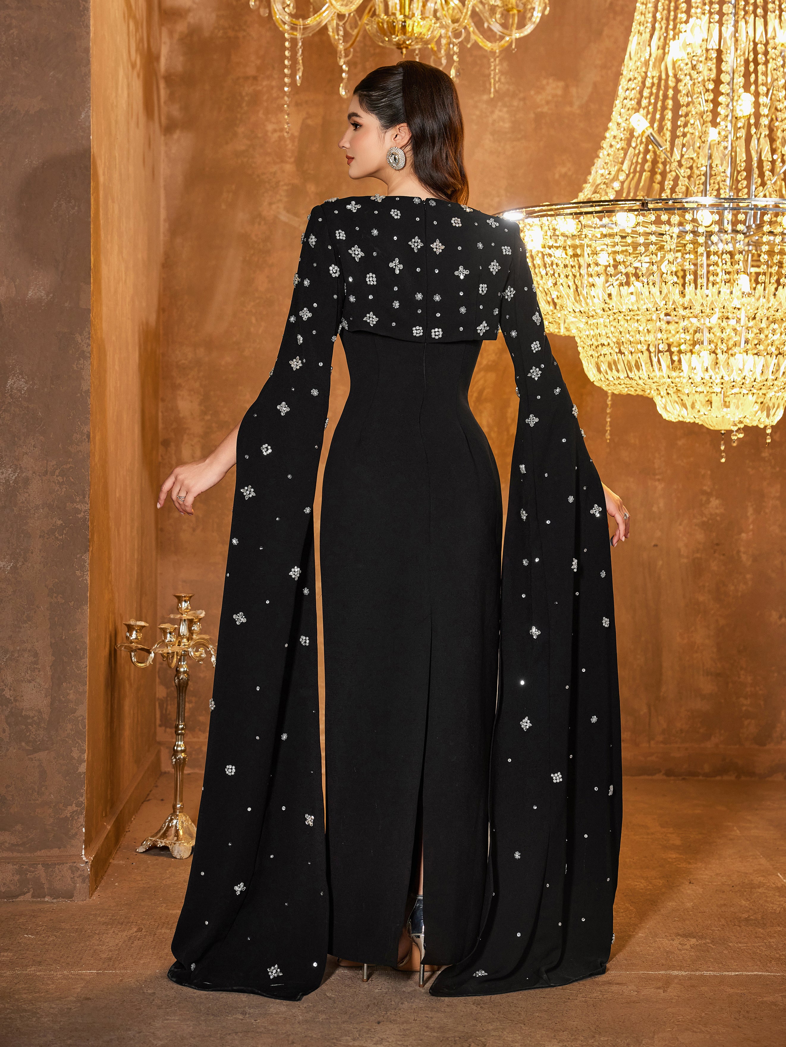The Seraphina Cape Gown
