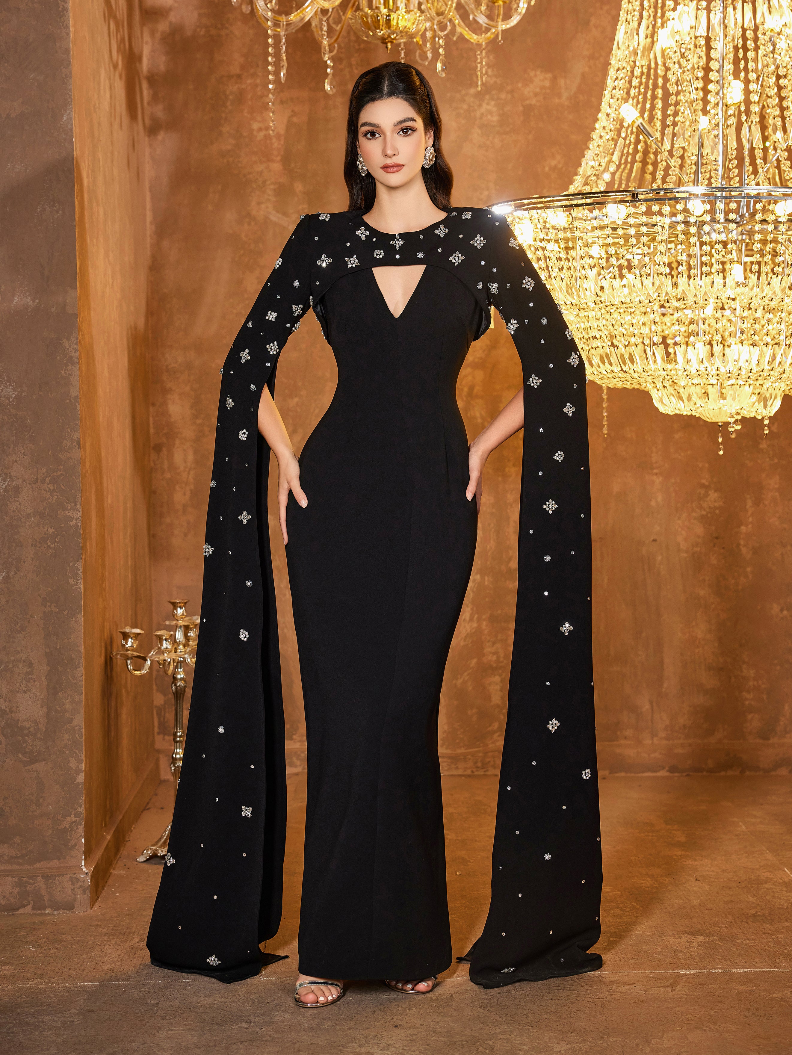 The Seraphina Cape Gown