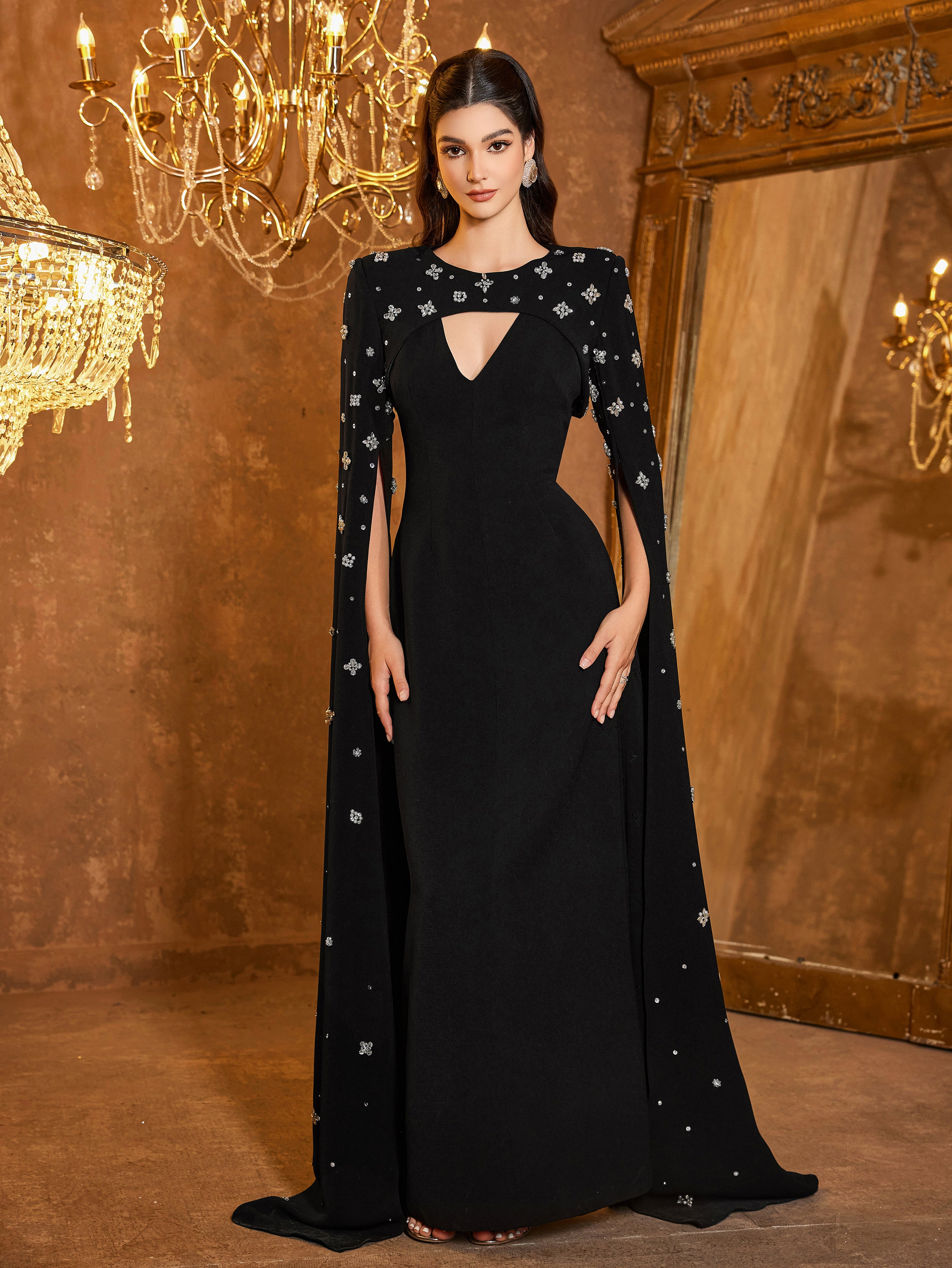 The Seraphina Cape Gown