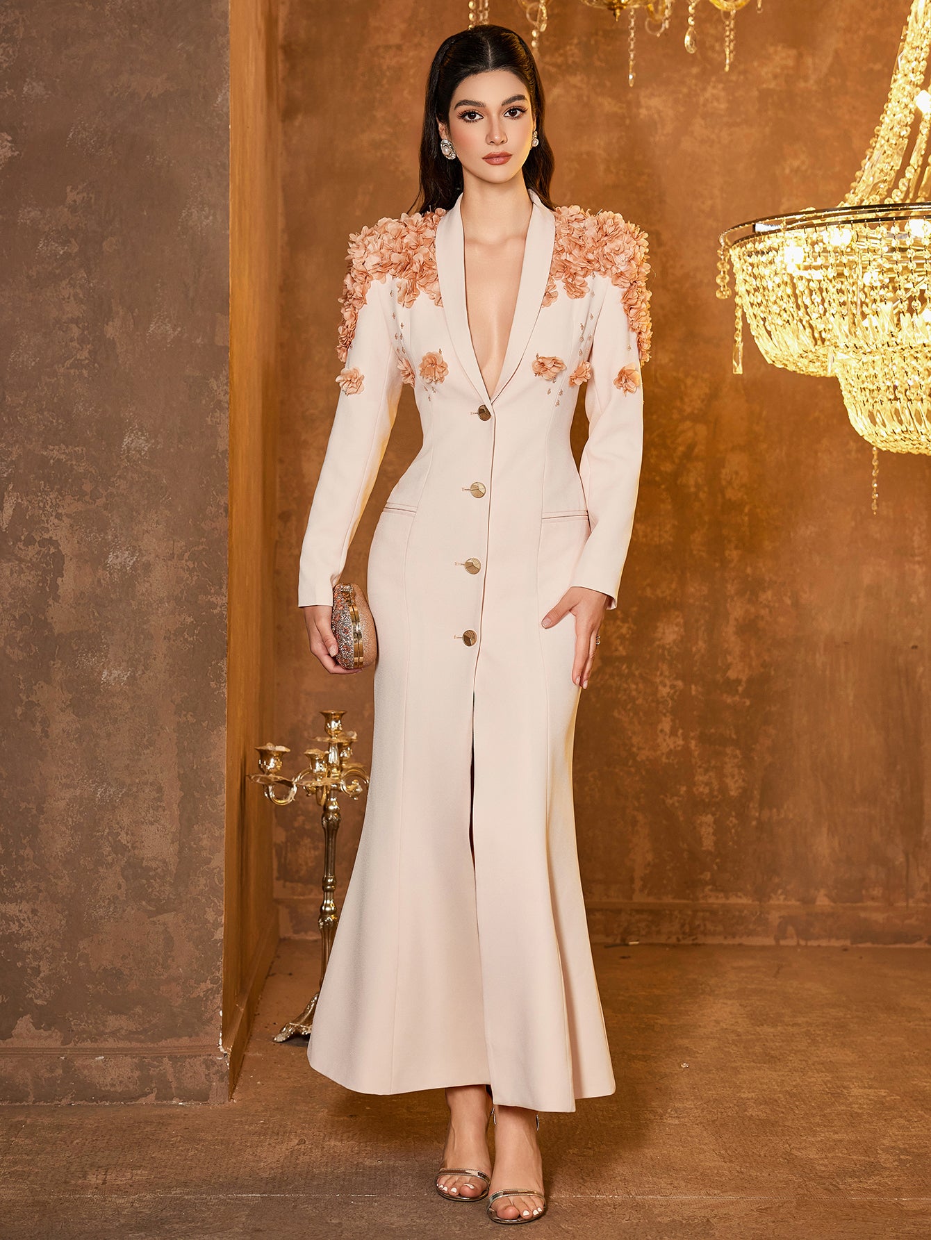 The Florence Petal Blazer Gown