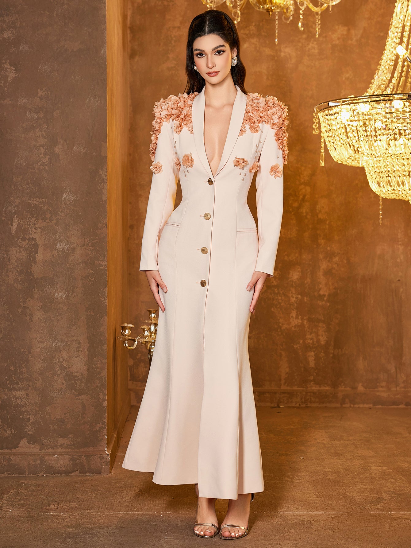The Florence Petal Blazer Gown