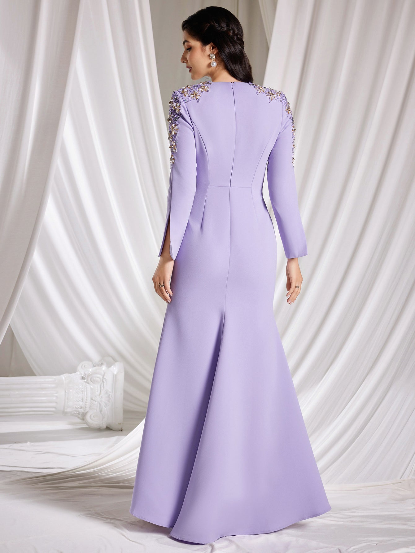 The Genevieve Hand-Embellished Maxi Gown