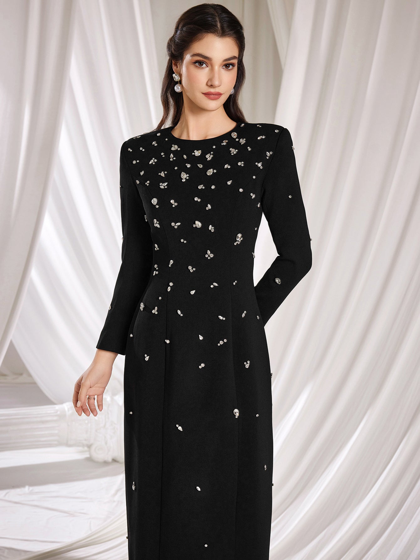 The Victoria Hand-Beaded Starlet Gown