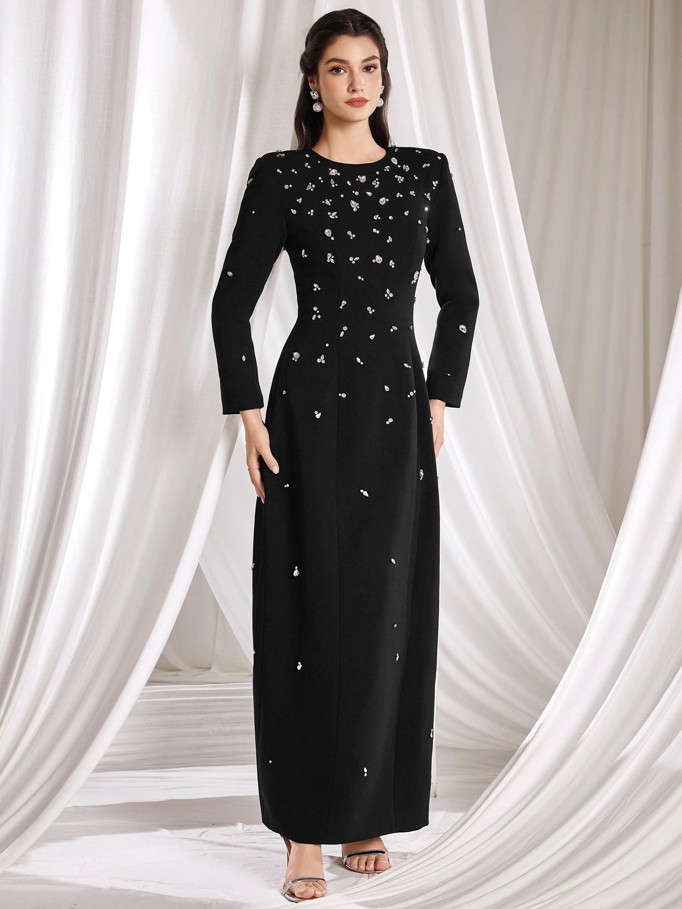 The Victoria Hand-Beaded Starlet Gown