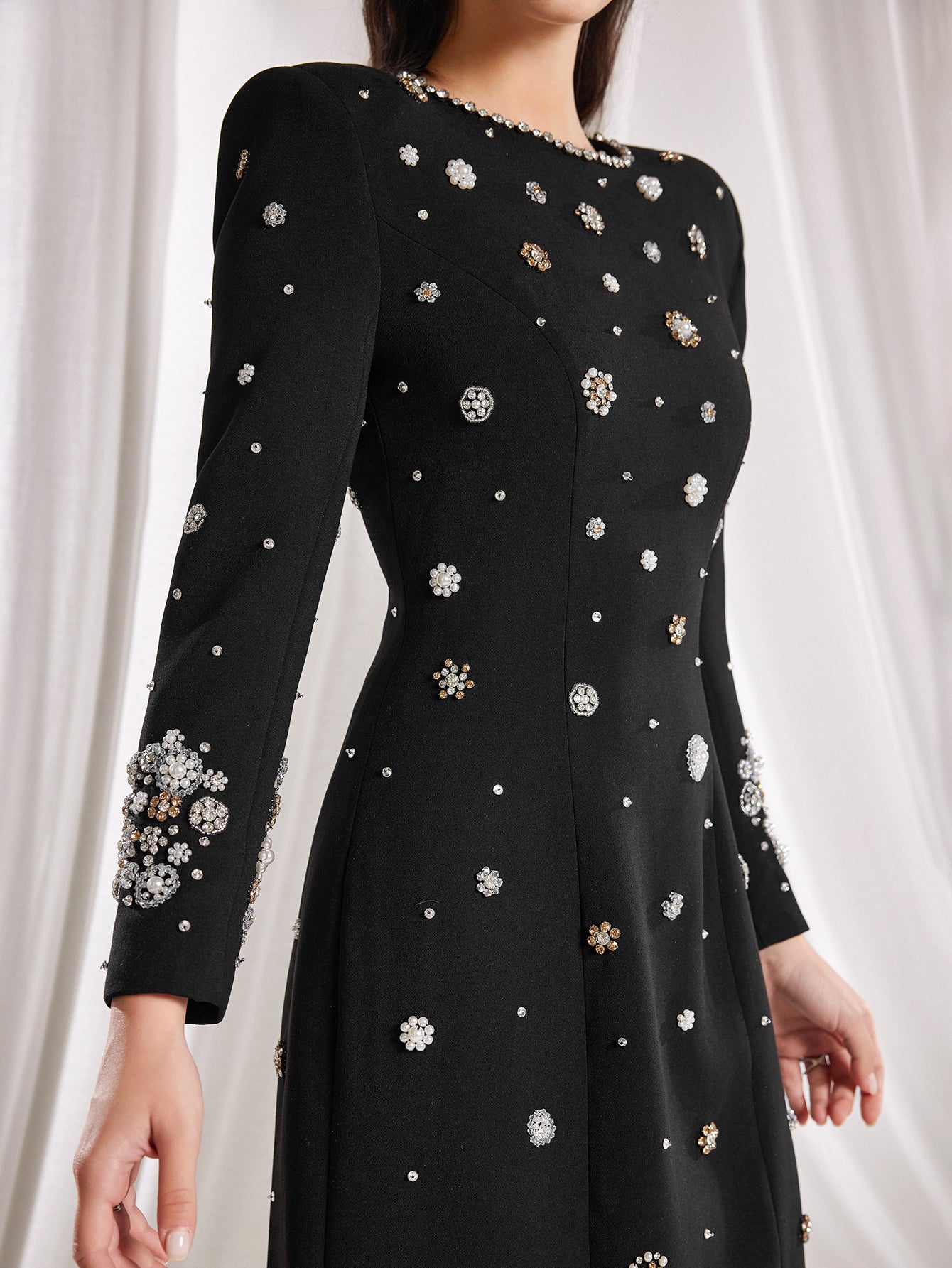The Isabella Hand-Beaded Blossom Gown