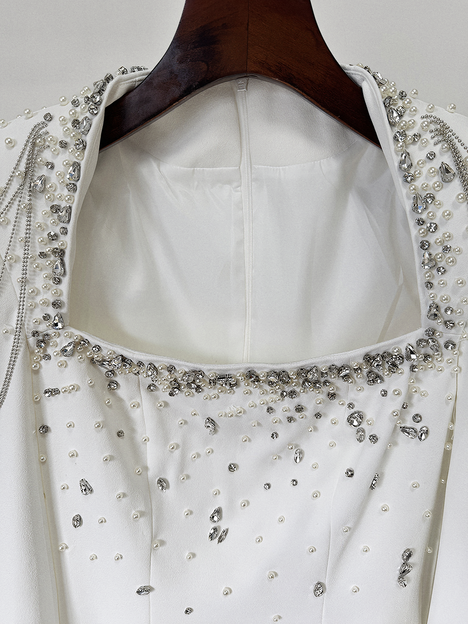 The Isabella Ivory Cape Gown